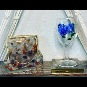 I am selling a resin made up coaster.